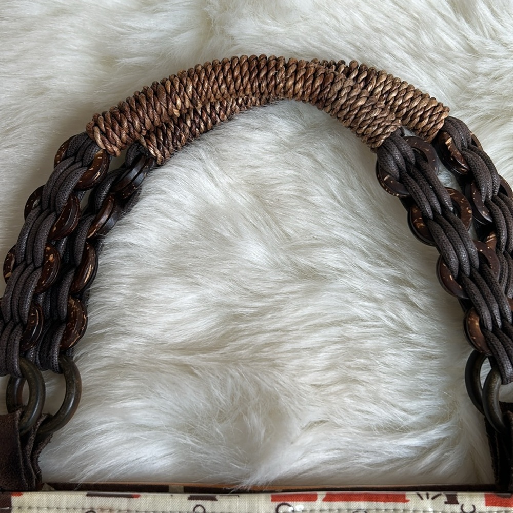 Colorful Patchwork Handbag - image 5